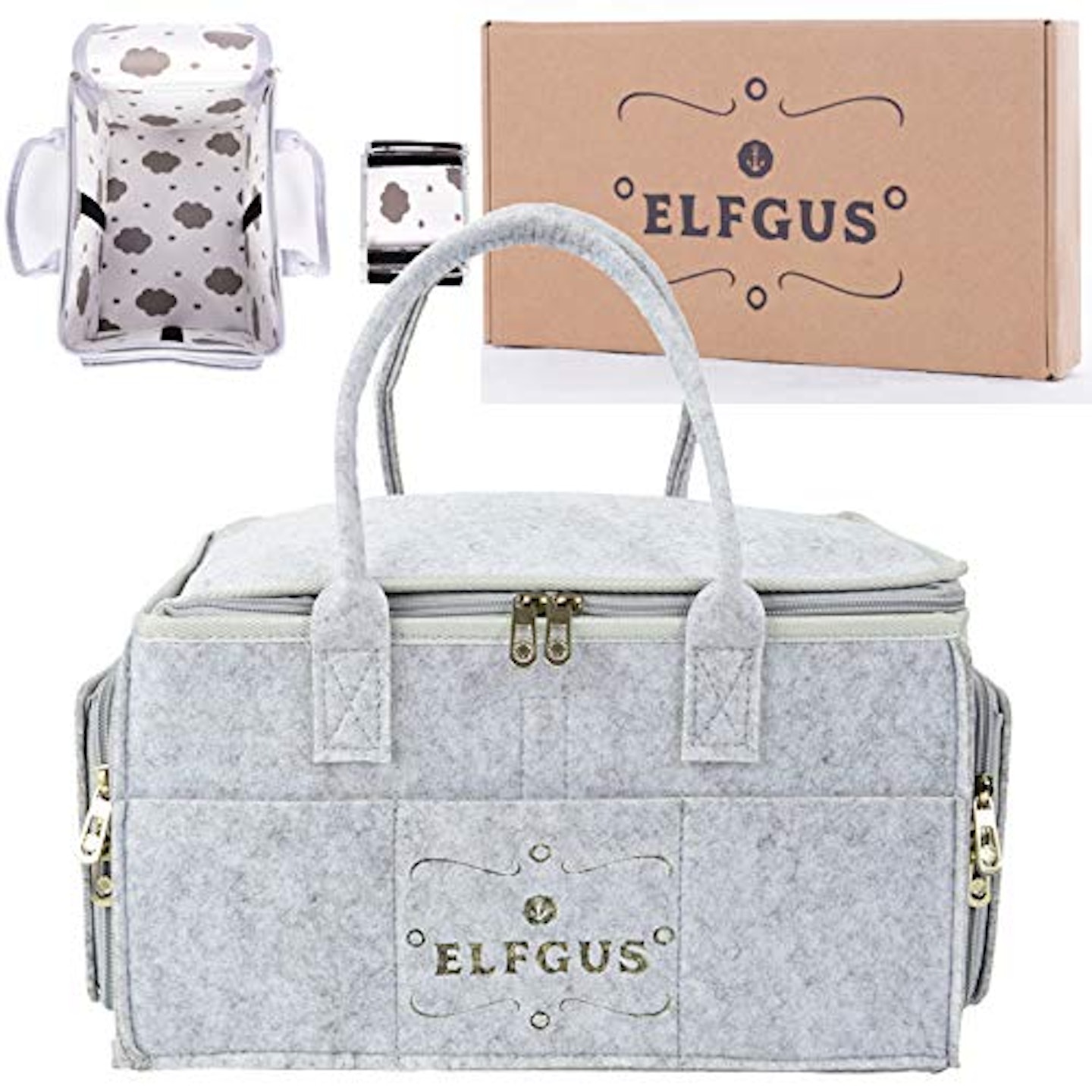 ELFGUS Portable Baby Diaper Caddy - nappy organisers
