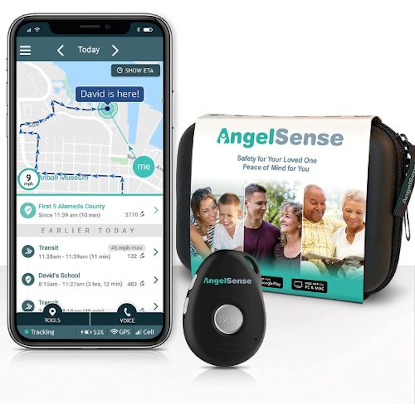 AngelSense Personal GPS Tracker 