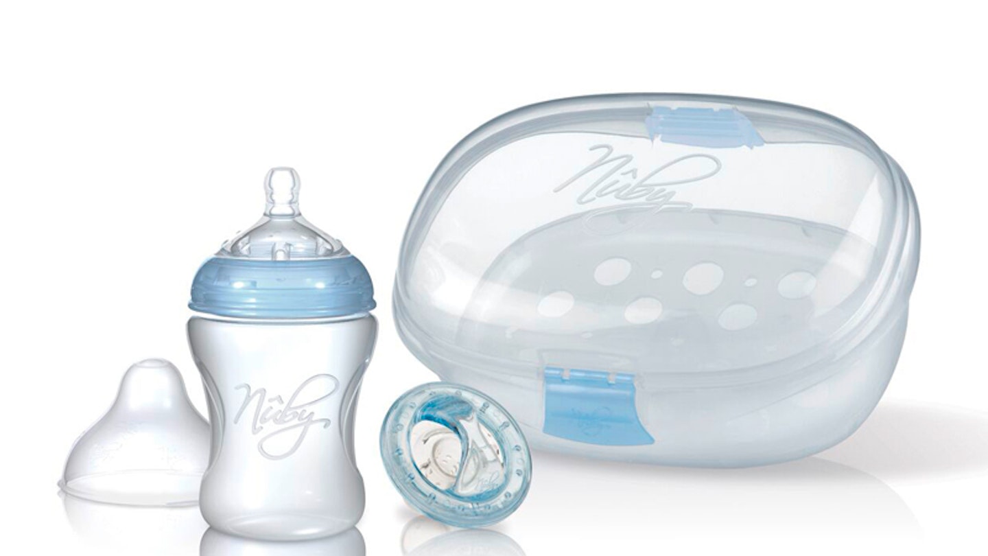 Nuby Mini Travel Microwave and Cold Water Steriliser,